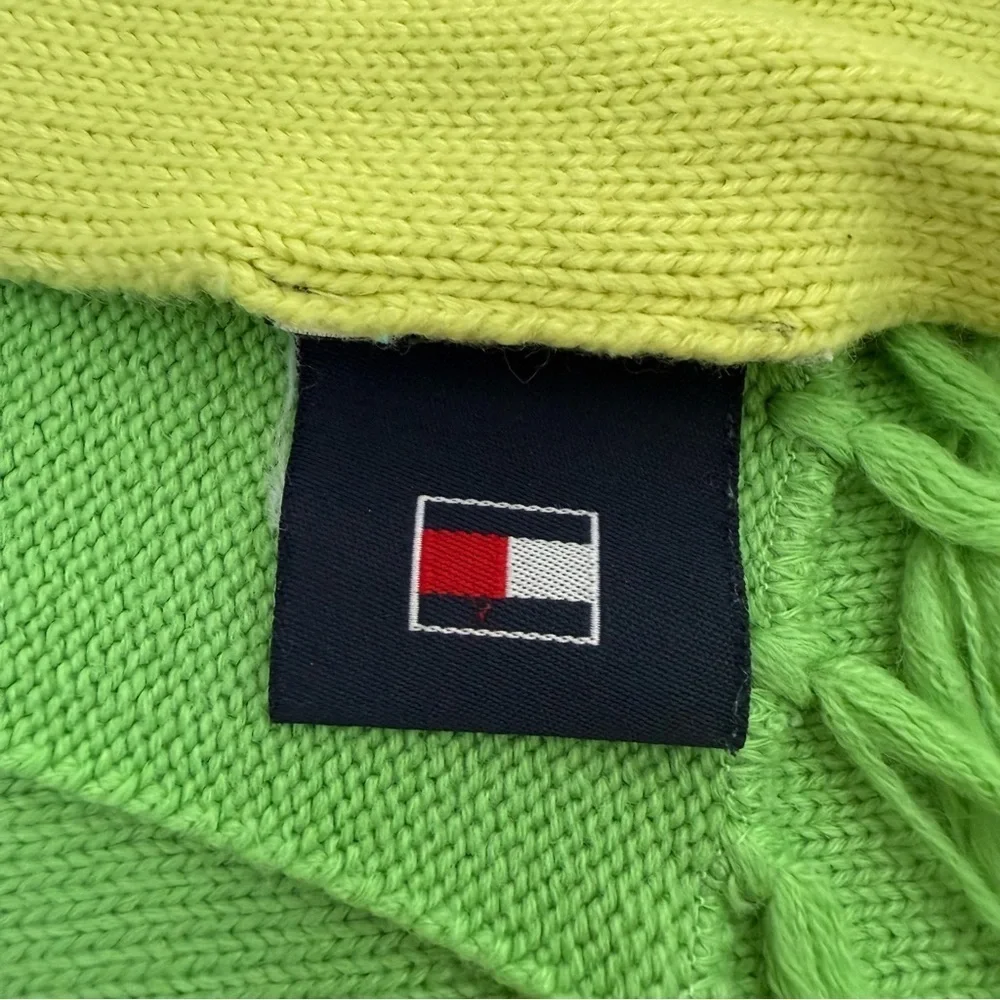 Tommy Hilfiger Colorblock Tassel Throw Blanket